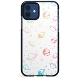 Outer Space Outlines: Pastels on White Pink Fade Impact Phone Case for iPhone 11 Pro Max