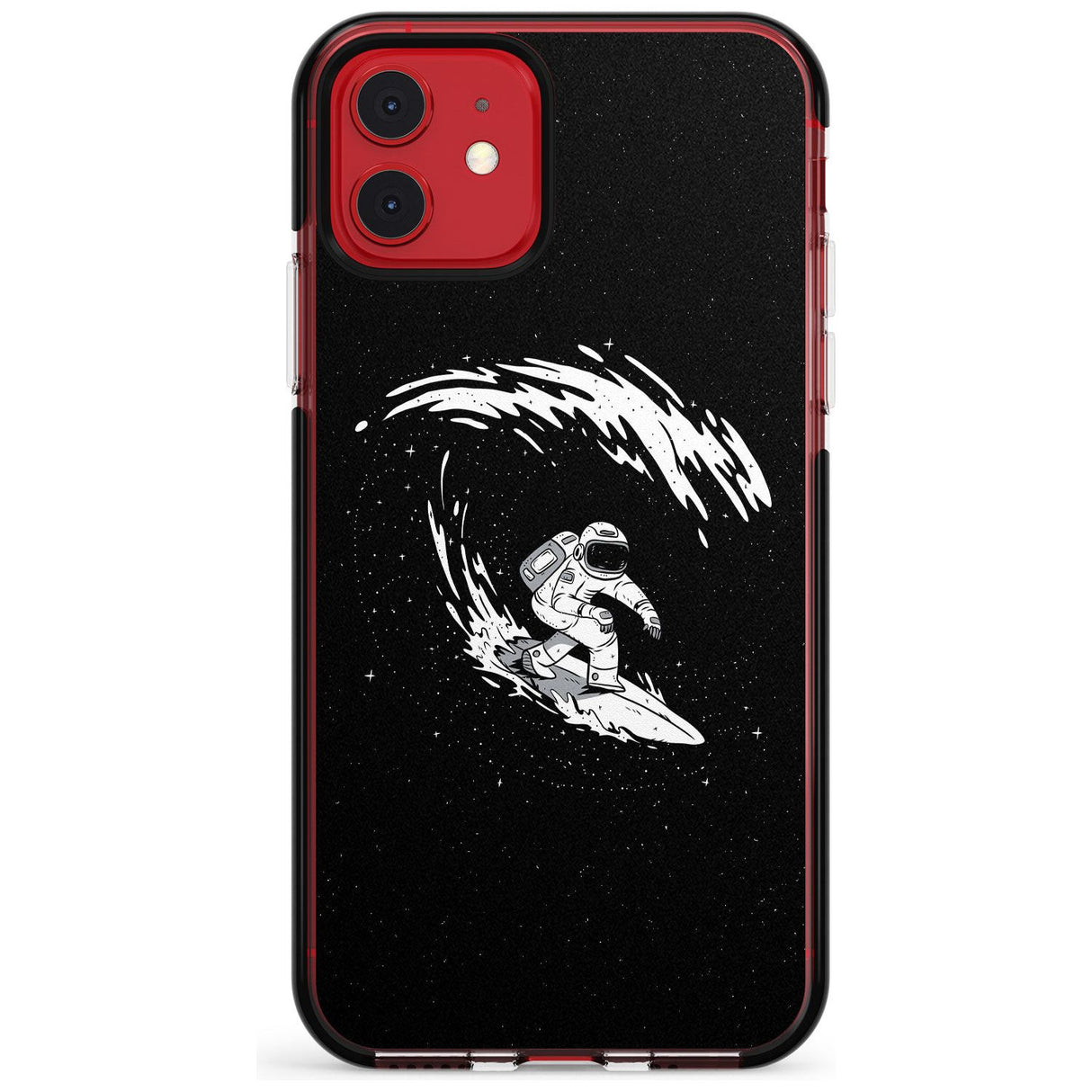 Surfing Astronaut Pink Fade Impact Phone Case for iPhone 11 Pro Max