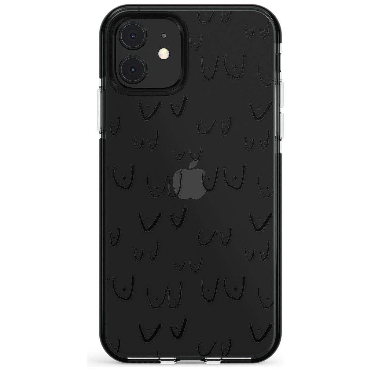 Boob Pattern (Black) Pink Fade Impact Phone Case for iPhone 11 Pro Max