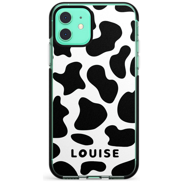 Custom Cow Print Pink Fade Impact Phone Case for iPhone 11 Pro Max