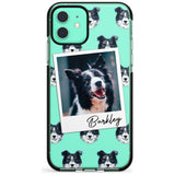 Border Collie - Custom Dog Photo Pink Fade Impact Phone Case for iPhone 11 Pro Max