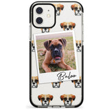 Boxer - Custom Dog Photo Pink Fade Impact Phone Case for iPhone 11 Pro Max