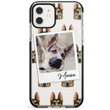 German Shepherd - Custom Dog Photo Pink Fade Impact Phone Case for iPhone 11 Pro Max