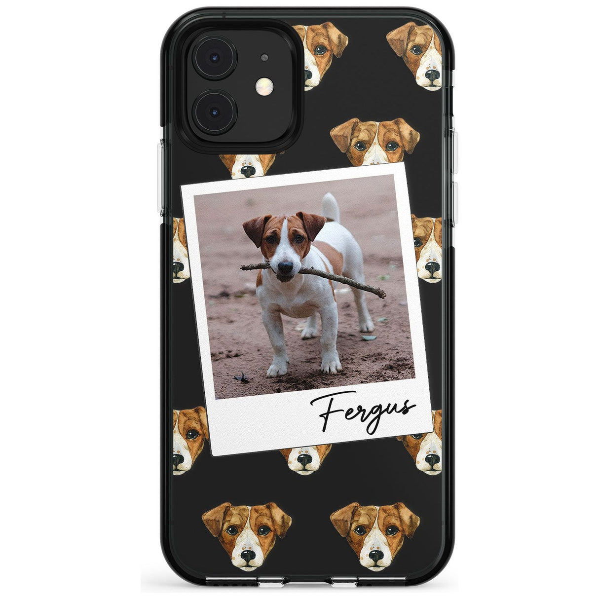 Jack Russell - Custom Dog Photo Pink Fade Impact Phone Case for iPhone 11 Pro Max