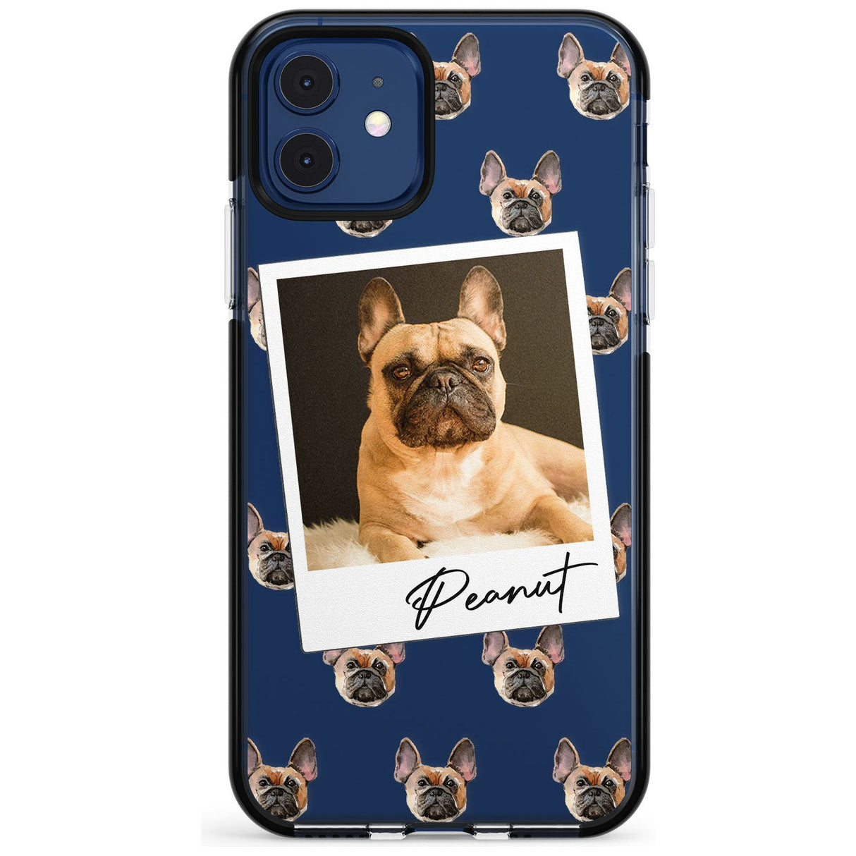 French Bulldog, Tan - Custom Dog Photo Pink Fade Impact Phone Case for iPhone 11 Pro Max