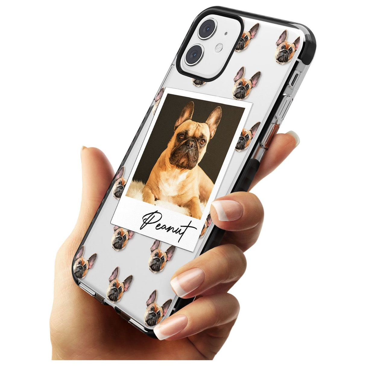 French Bulldog, Tan - Custom Dog Photo Pink Fade Impact Phone Case for iPhone 11 Pro Max