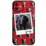 Labrador, Black - Custom Dog Photo Pink Fade Impact Phone Case for iPhone 11 Pro Max