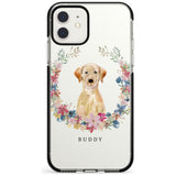 Yellow Labrador Retriever Dog Portrait Black Impact Phone Case for iPhone 11