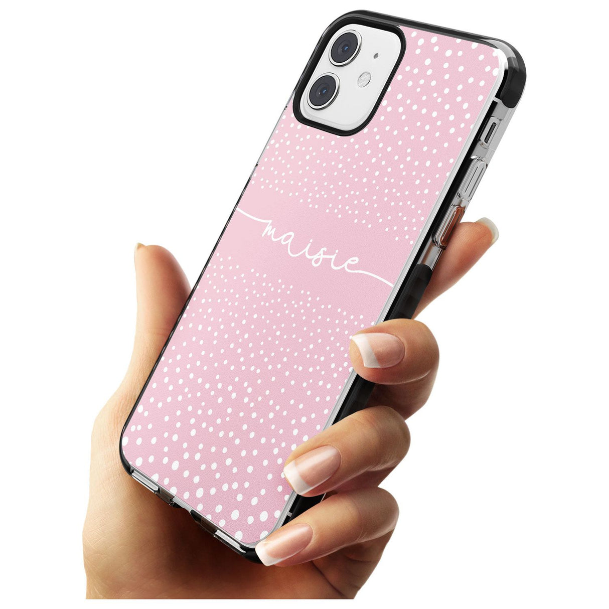 Custom Pink Dots iPhone Case   Custom Phone Case - Case Warehouse