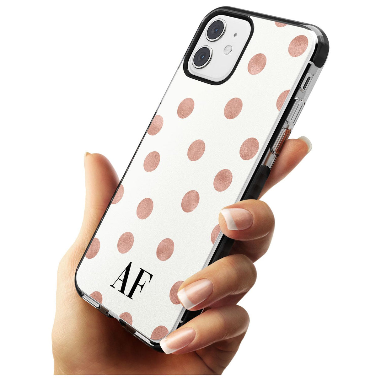 Initials & Dots iPhone Case   Custom Phone Case - Case Warehouse