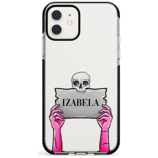 Personalised Grave Plaque Black Impact Phone Case for iPhone 11 Pro Max