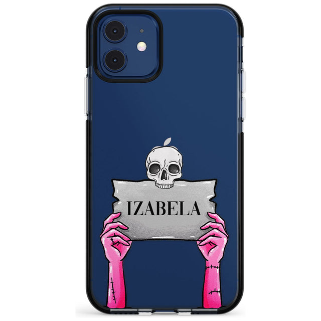 Personalised Grave Plaque Black Impact Phone Case for iPhone 11 Pro Max