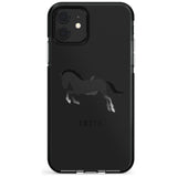 Personalised Black Horse Black Impact Phone Case for iPhone 11 Pro Max