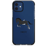 Personalised Black Horse Black Impact Phone Case for iPhone 11 Pro Max