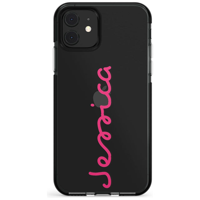 Personalised Summer Name Black Impact Phone Case for iPhone 11 Pro Max