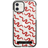 Customised Snake Pattern iPhone Case  Black Impact Custom Phone Case - Case Warehouse