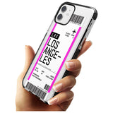 Los Angeles Boarding Pass iPhone Case   Custom Phone Case - Case Warehouse