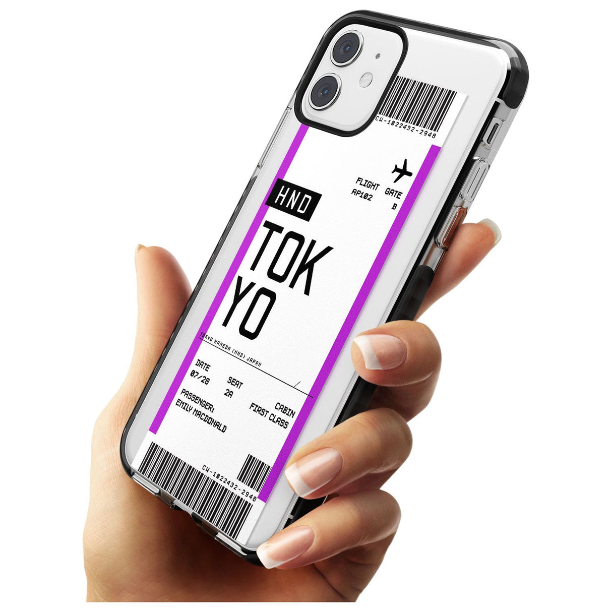 Tokyo Boarding Pass iPhone Case   Custom Phone Case - Case Warehouse