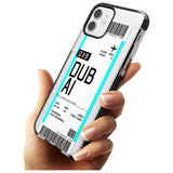 Dubai Boarding Pass iPhone Case   Custom Phone Case - Case Warehouse