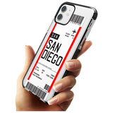 San Diego Boarding Pass iPhone Case   Custom Phone Case - Case Warehouse