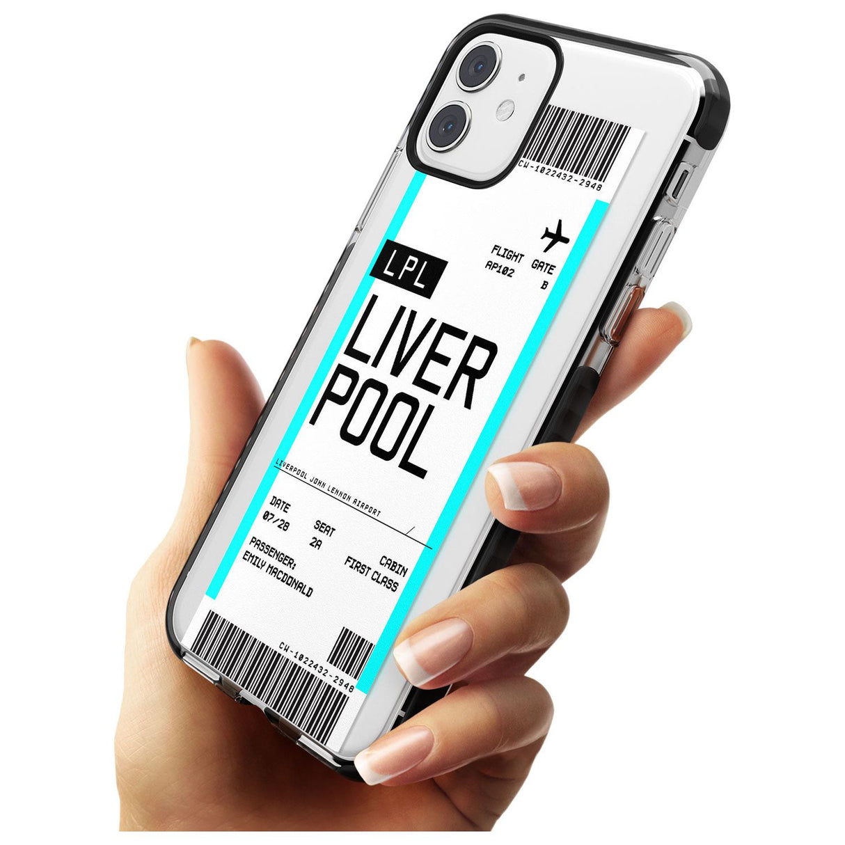 Liverpool Boarding Pass   Custom Phone Case - Case Warehouse