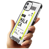 Málaga Boarding Pass iPhone Case   Custom Phone Case - Case Warehouse