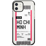 Ho Chi Minh City Boarding Pass iPhone Case  Black Impact Custom Phone Case - Case Warehouse