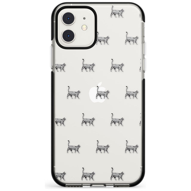 British Shorthair Cat Pattern Black Impact Phone Case for iPhone 11