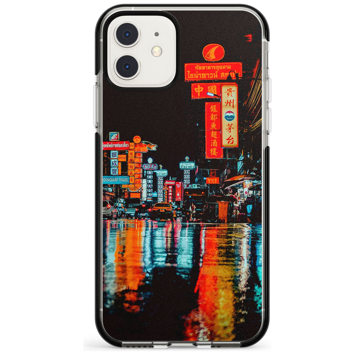 Neon City iPhone Case  Black Impact Phone Case - Case Warehouse