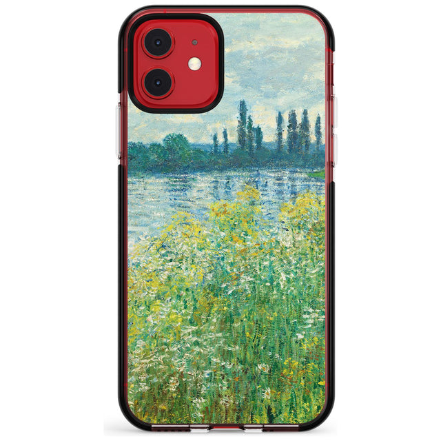 Banks of the Seine by Claude Monet Pink Fade Impact Phone Case for iPhone 11 Pro Max