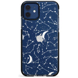 White Constellations on Clear Pink Fade Impact Phone Case for iPhone 11 Pro Max