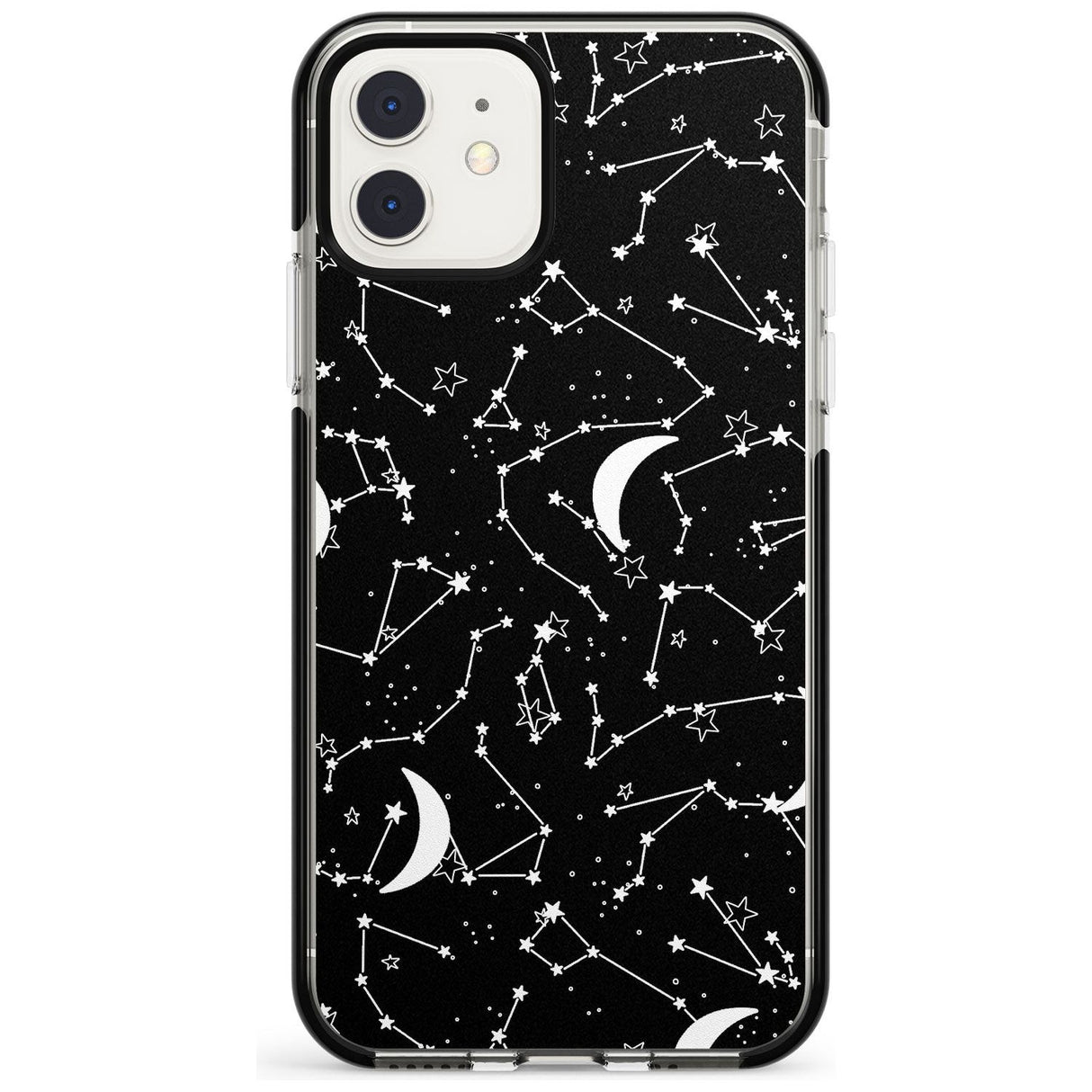 White Constellations on Black Pink Fade Impact Phone Case for iPhone 11 Pro Max