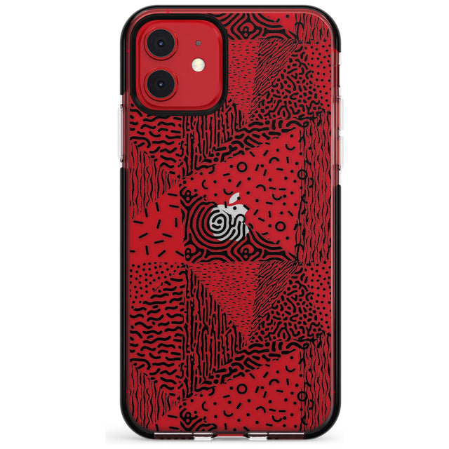 Pattern Mashup (Black) Pink Fade Impact Phone Case for iPhone 11 Pro Max