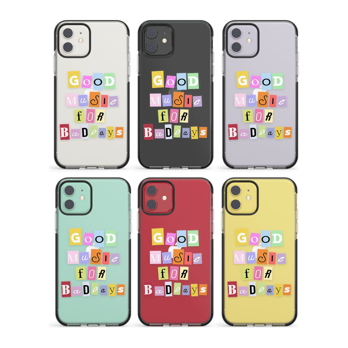 Good Music For Bad Days Impact Phone Case for iPhone 11, iphone 12