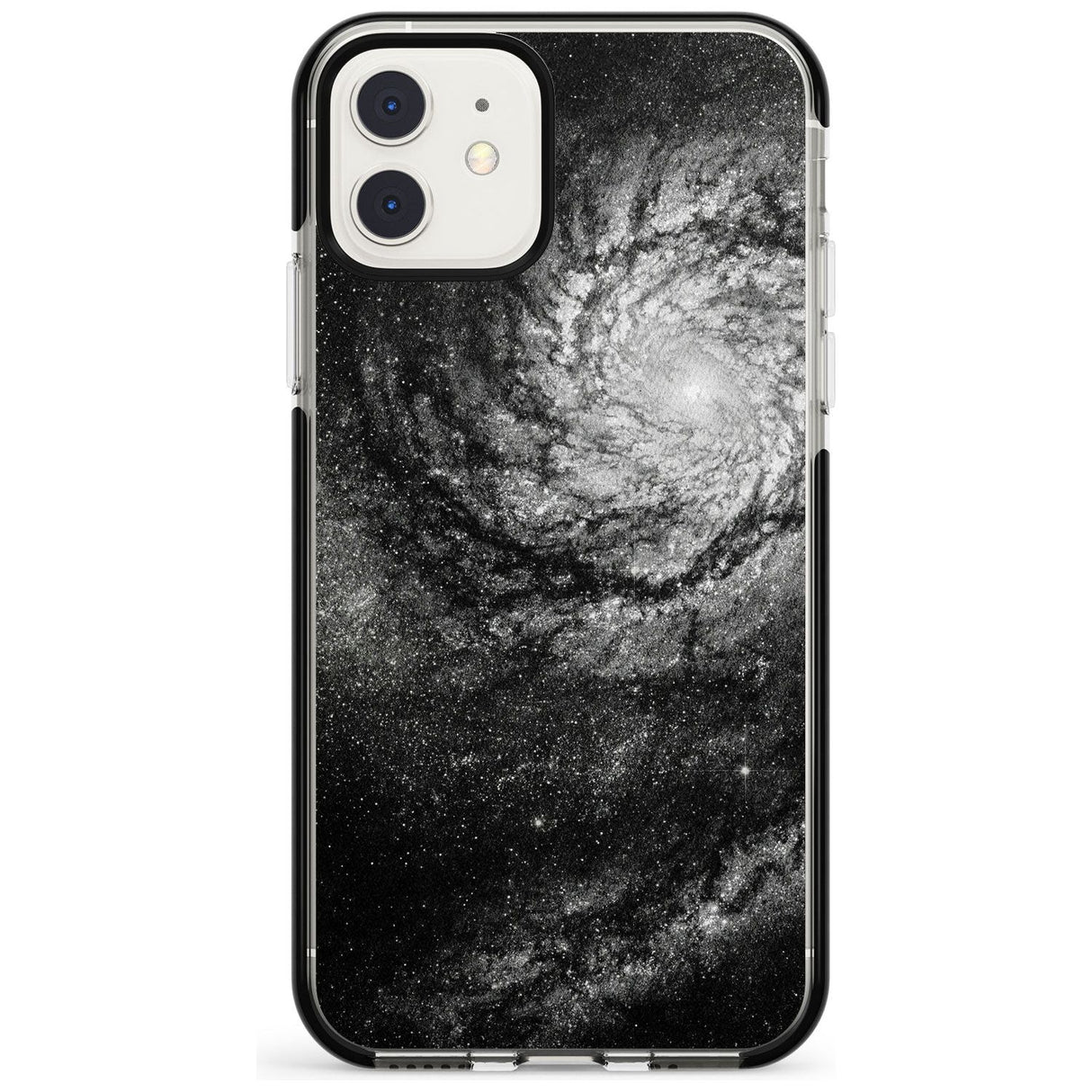 Night Sky Galaxies: Milky Way Galaxy Phone Case iPhone 11 / Black Impact Case,iPhone 12 Mini / Black Impact Case Blanc Space
