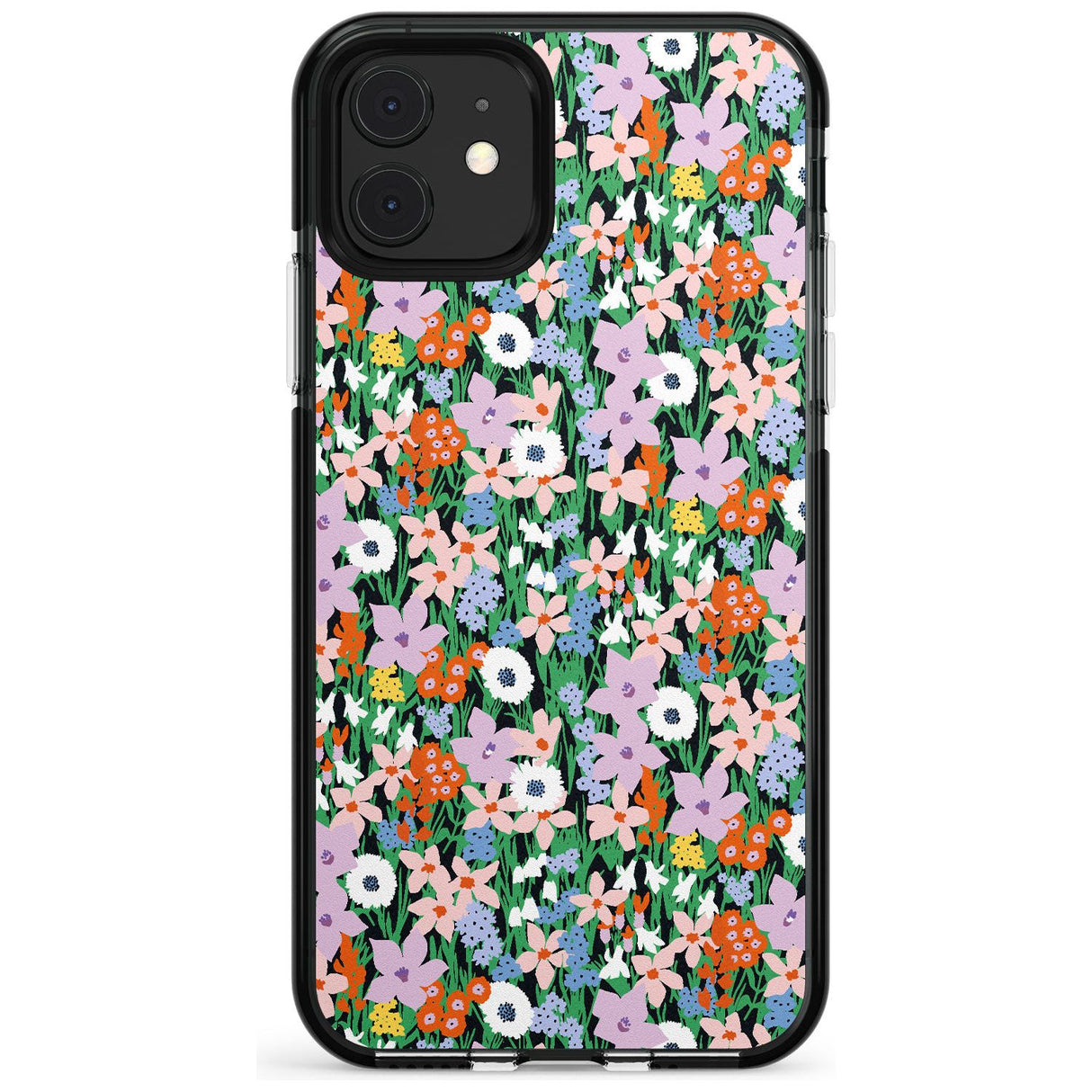 Jazzy Floral Mix: Solid Pink Fade Impact Phone Case for iPhone 11 Pro Max