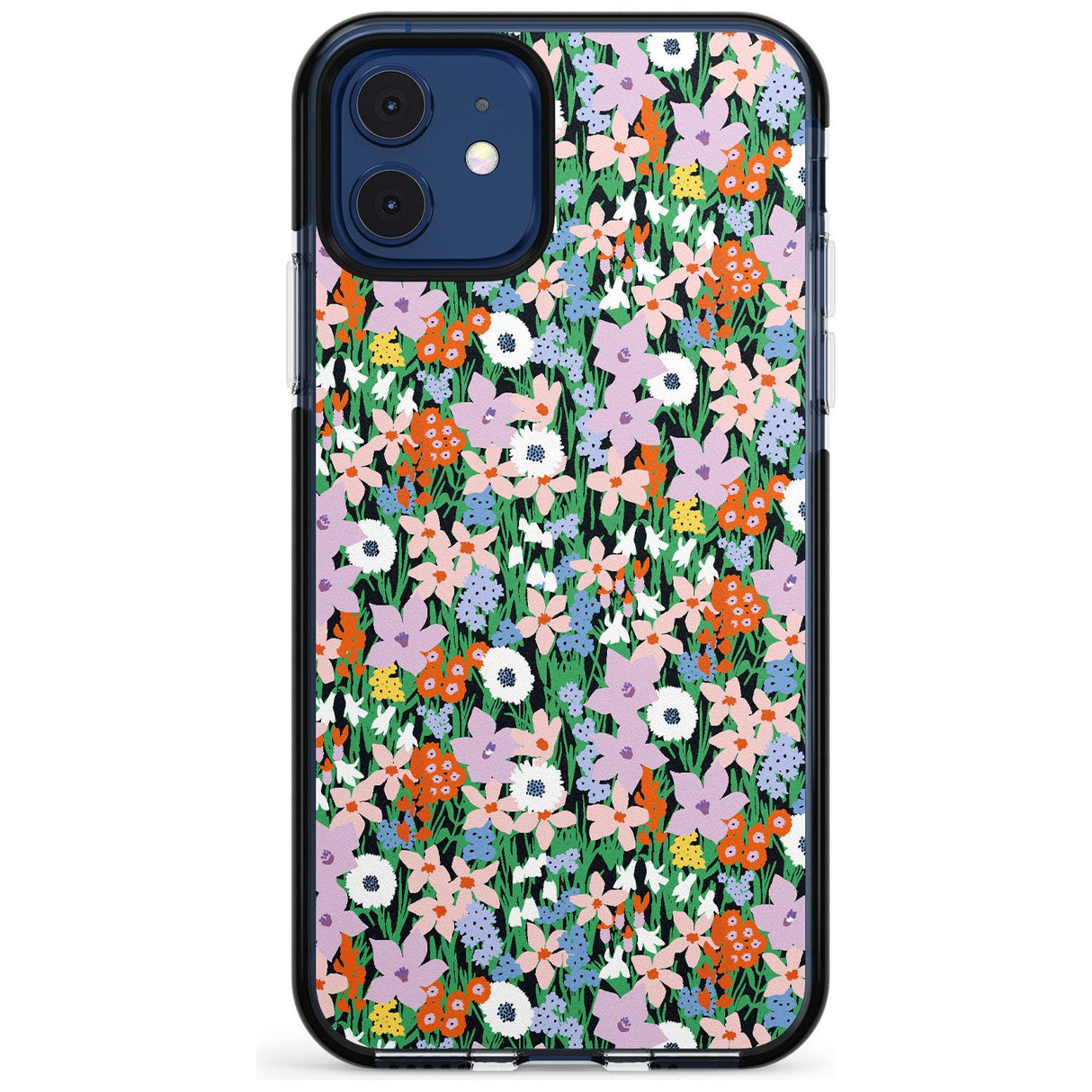 Jazzy Floral Mix: Solid Pink Fade Impact Phone Case for iPhone 11 Pro Max