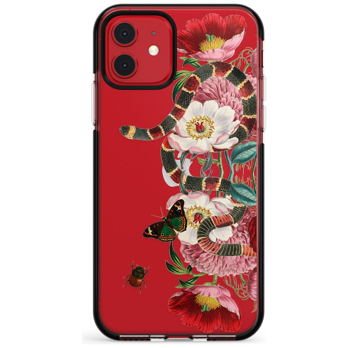 Floral Snake Pink Fade Impact Phone Case for iPhone 11 Pro Max