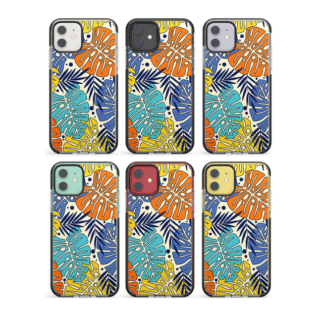 Abstract Leaves Impact Phone Case for iPhone 11, iphone 12