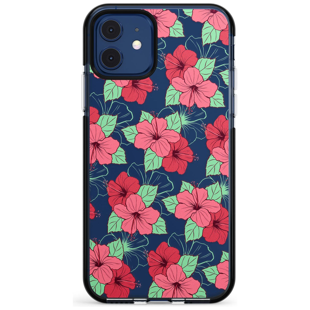 Pink Peony Black Impact Phone Case for iPhone 11 Pro Max