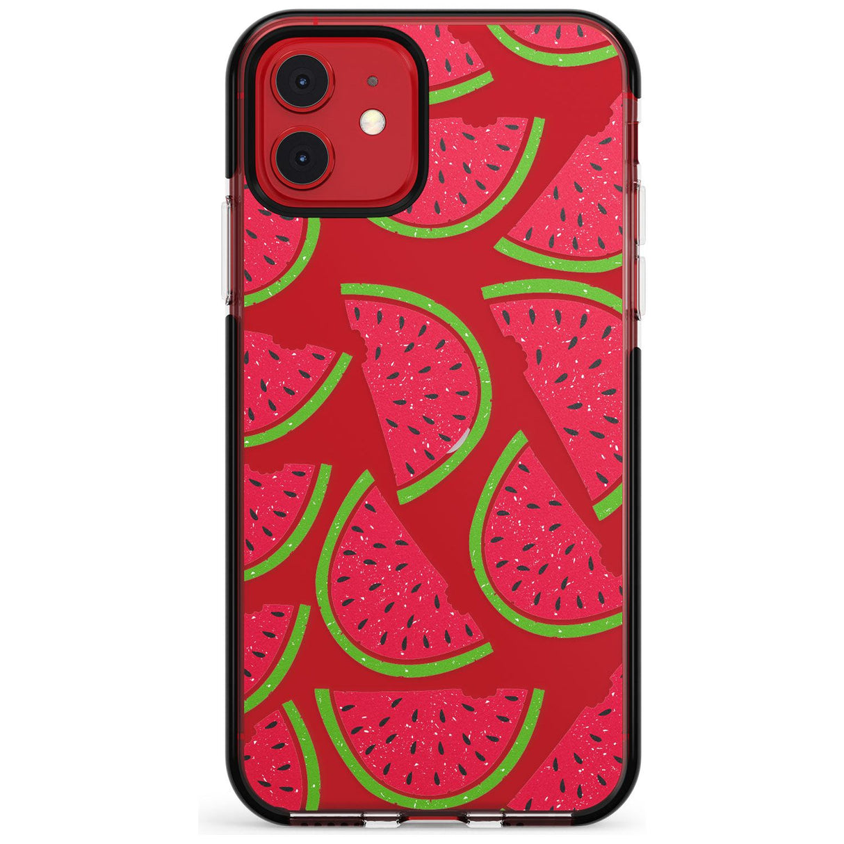 Watermelon Pattern Black Impact Phone Case for iPhone 11 Pro Max