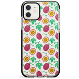 Passion Fruit Pattern iPhone Case  Black Impact Phone Case - Case Warehouse