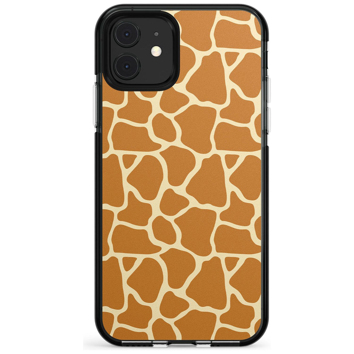 Giraffe Pattern Black Impact Phone Case for iPhone 11 Pro Max