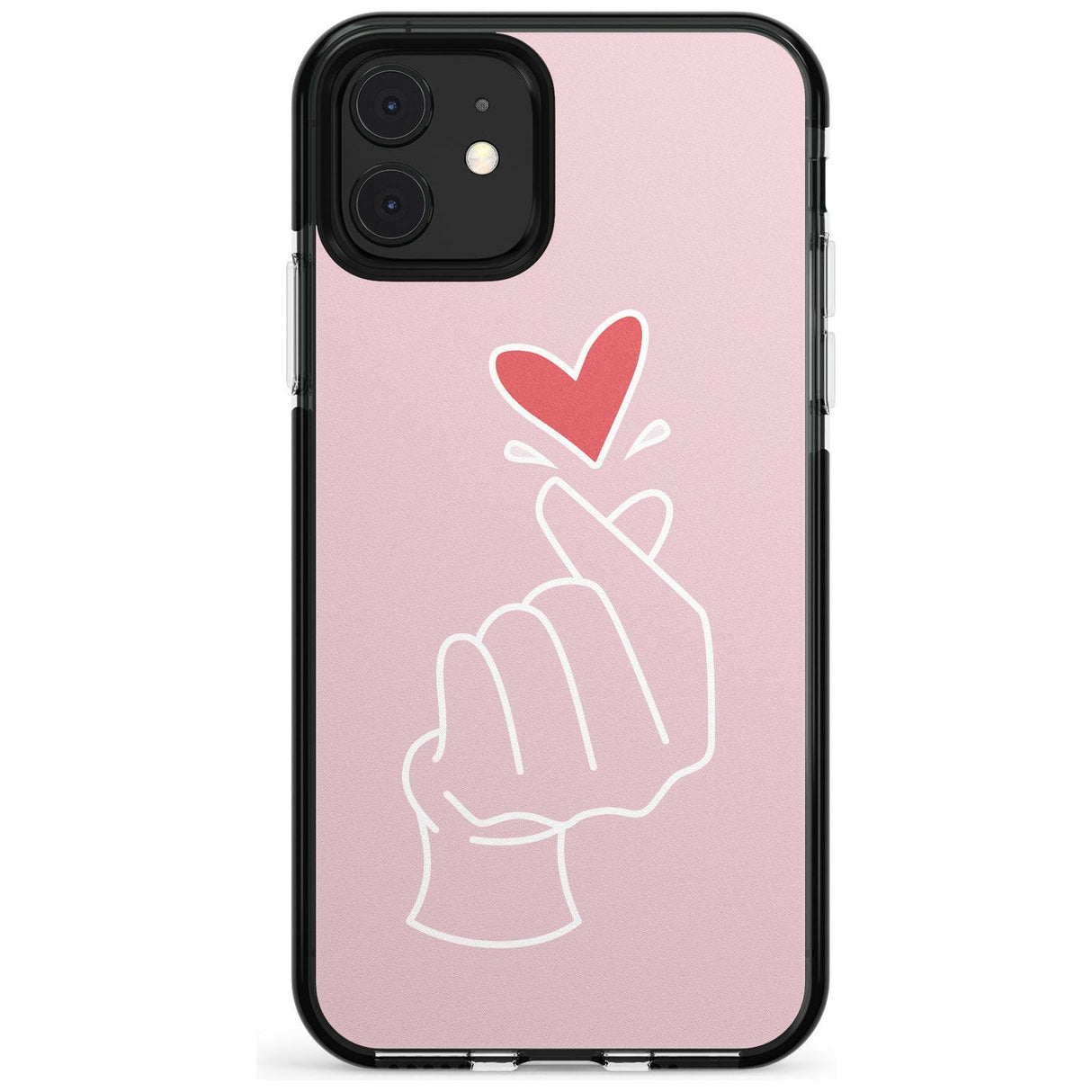 Finger Heart in Pink Pink Fade Impact Phone Case for iPhone 11 Pro Max