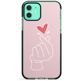 Finger Heart in Pink Pink Fade Impact Phone Case for iPhone 11 Pro Max