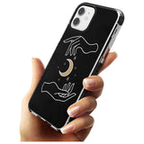 Hands Surrounding Moon Pink Fade Impact Phone Case for iPhone 11 Pro Max