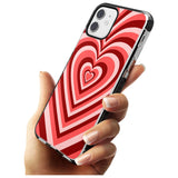 Red Heart Illusion Black Impact Phone Case for iPhone 11 Pro Max