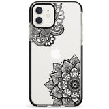 Black Henna Florals Black Impact Phone Case for iPhone 11 Pro Max