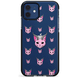 Demon Cat Pattern Black Impact Phone Case for iPhone 11 Pro Max