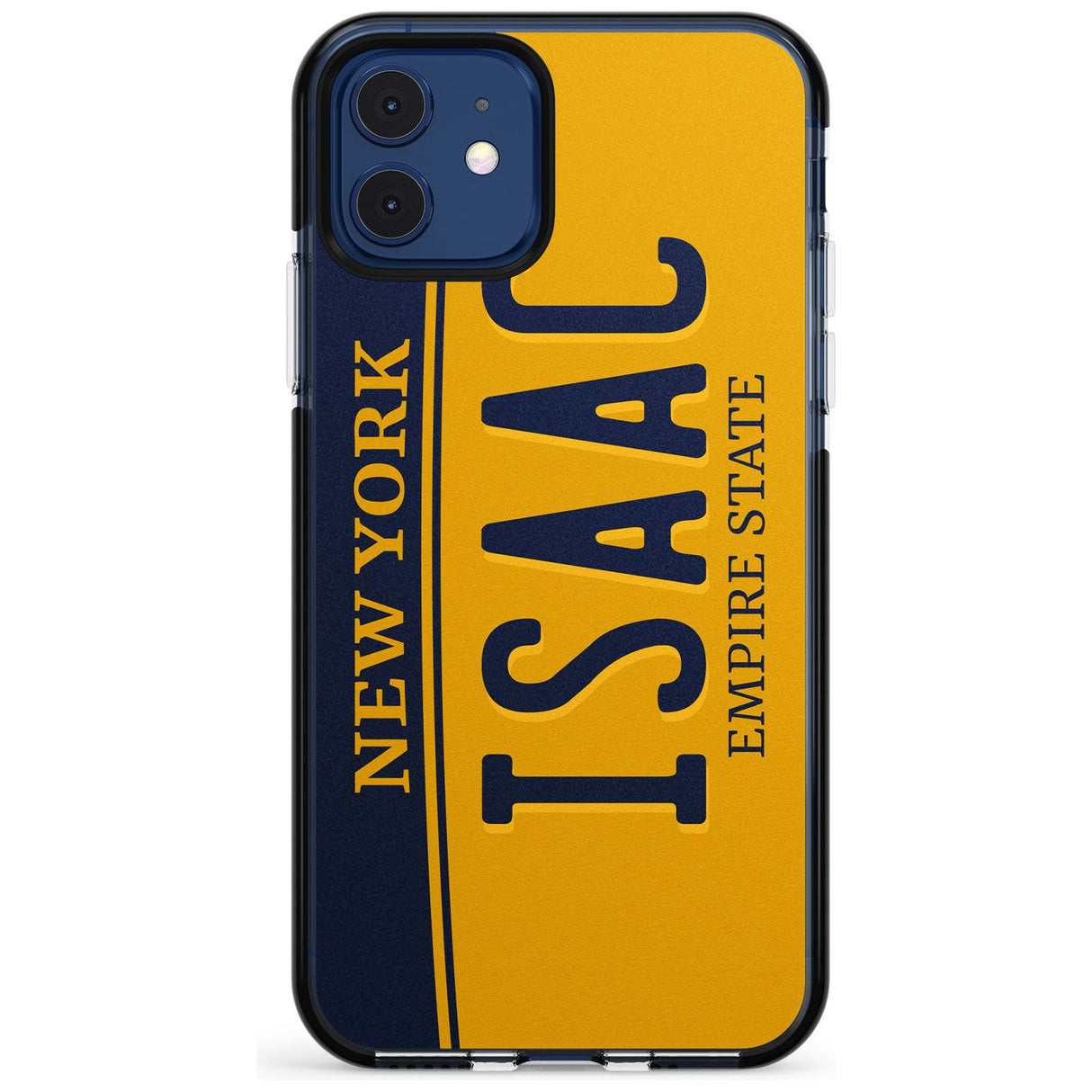 New York License Plate Pink Fade Impact Phone Case for iPhone 11 Pro Max